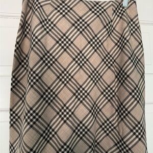 OBO. Wool plaid mini skirt